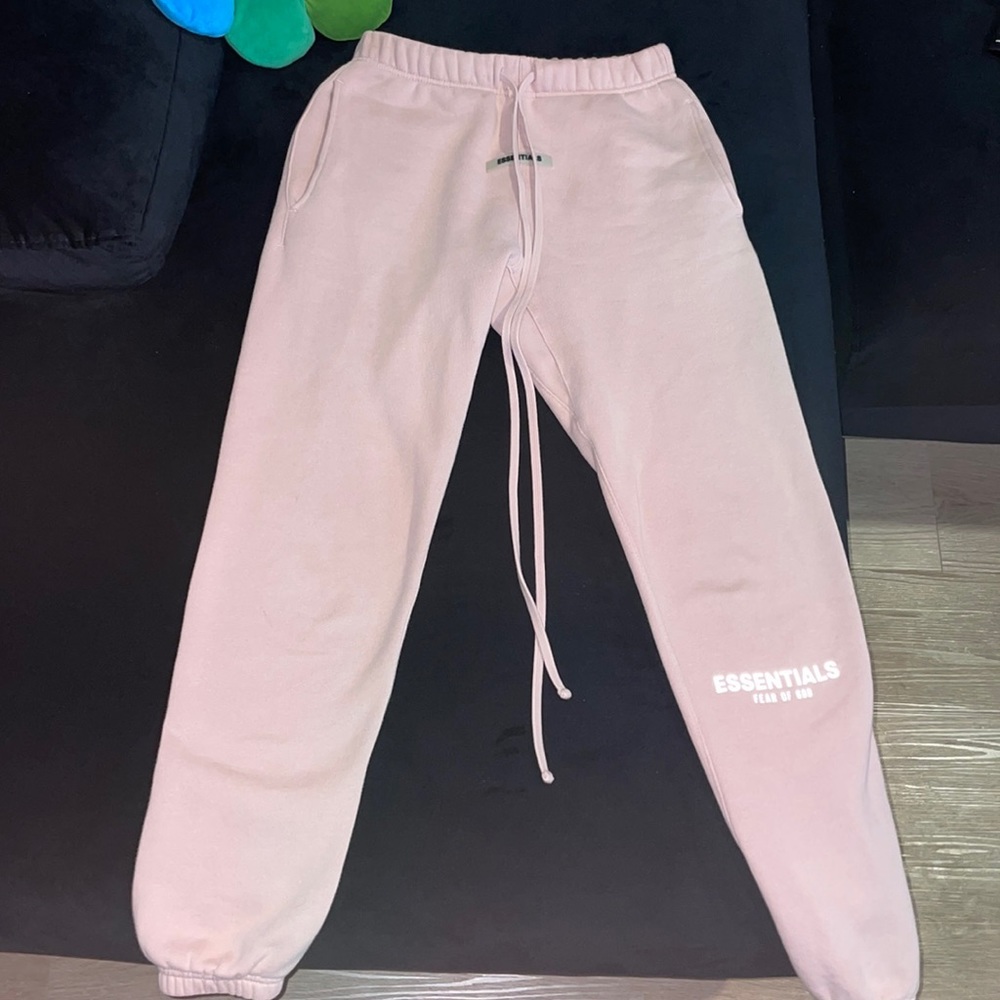 Essential blush pink joggers